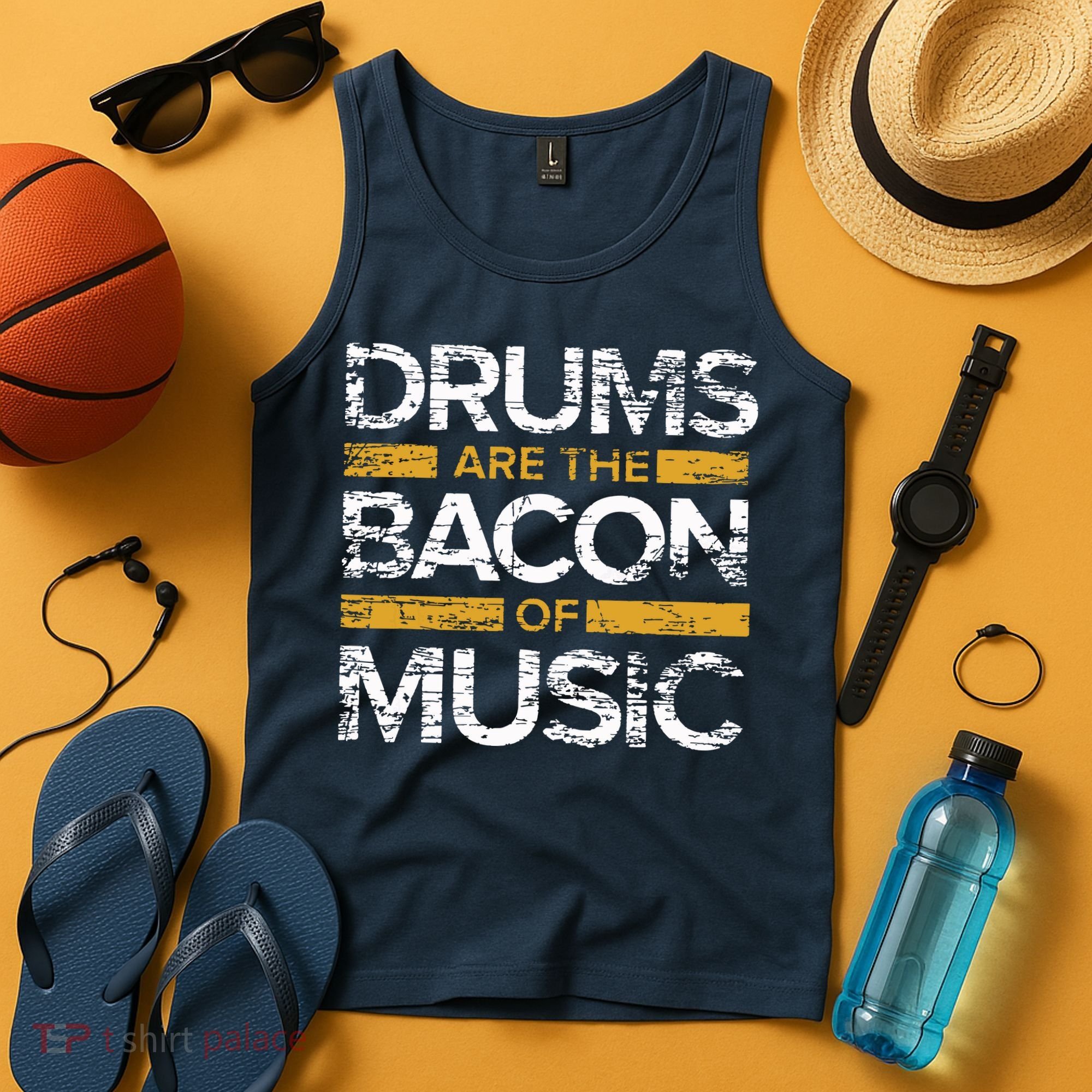 Drums Are The Bacon Of Music Drummer Drums Tank Top