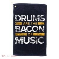 Drums Are The Bacon Of Music Drummer Drums Golf Towel thumb 0