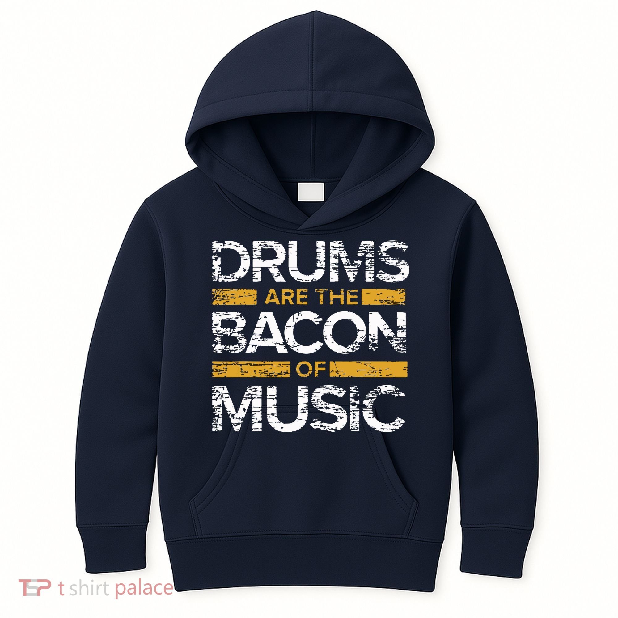 Drums Are The Bacon Of Music Drummer Drums Kids Hoodie
