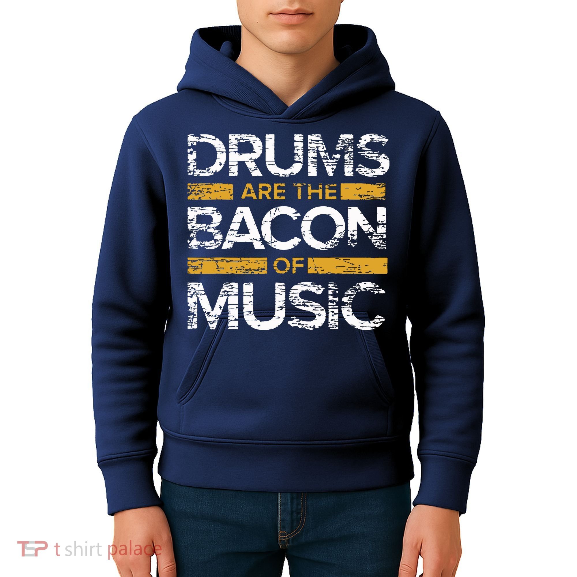 Drums Are The Bacon Of Music Drummer Drums Kids Hoodie