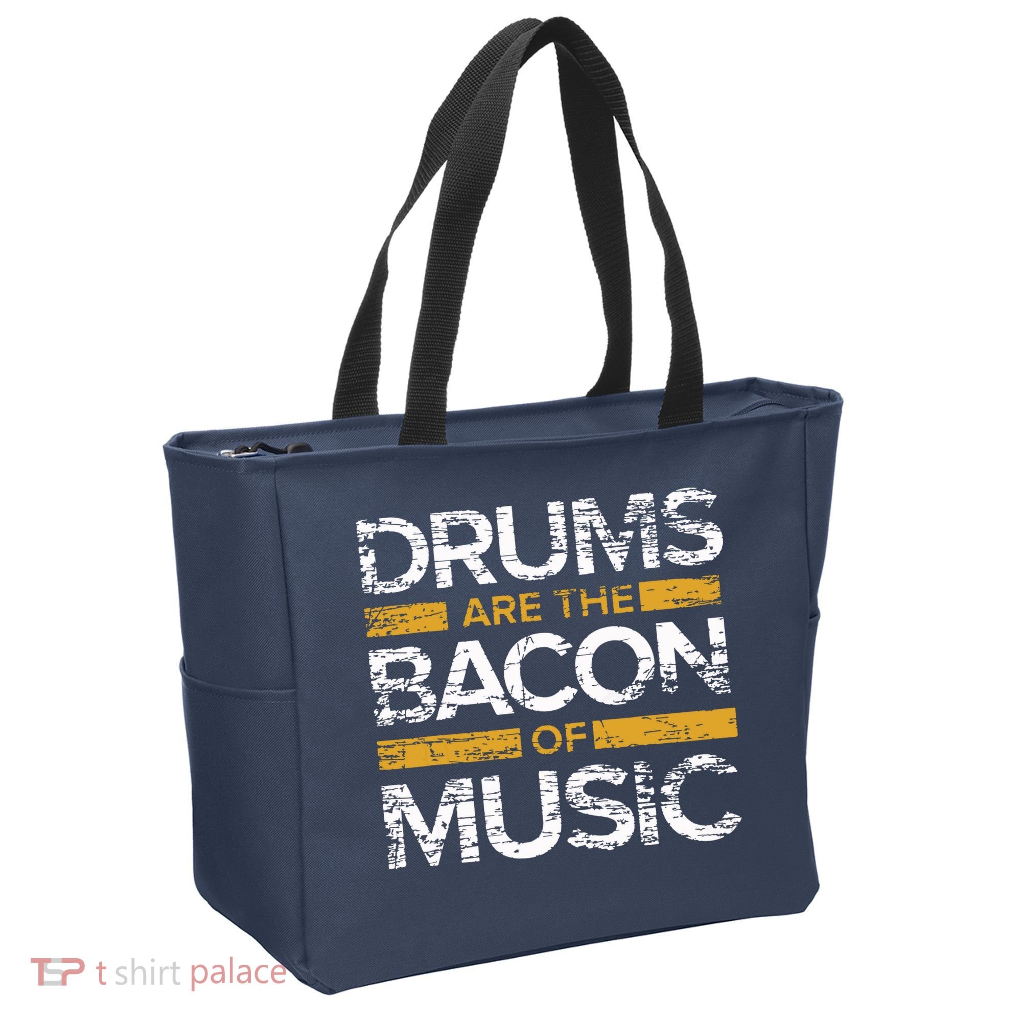 Drums Are The Bacon Of Music Drummer Drums Tote Bag