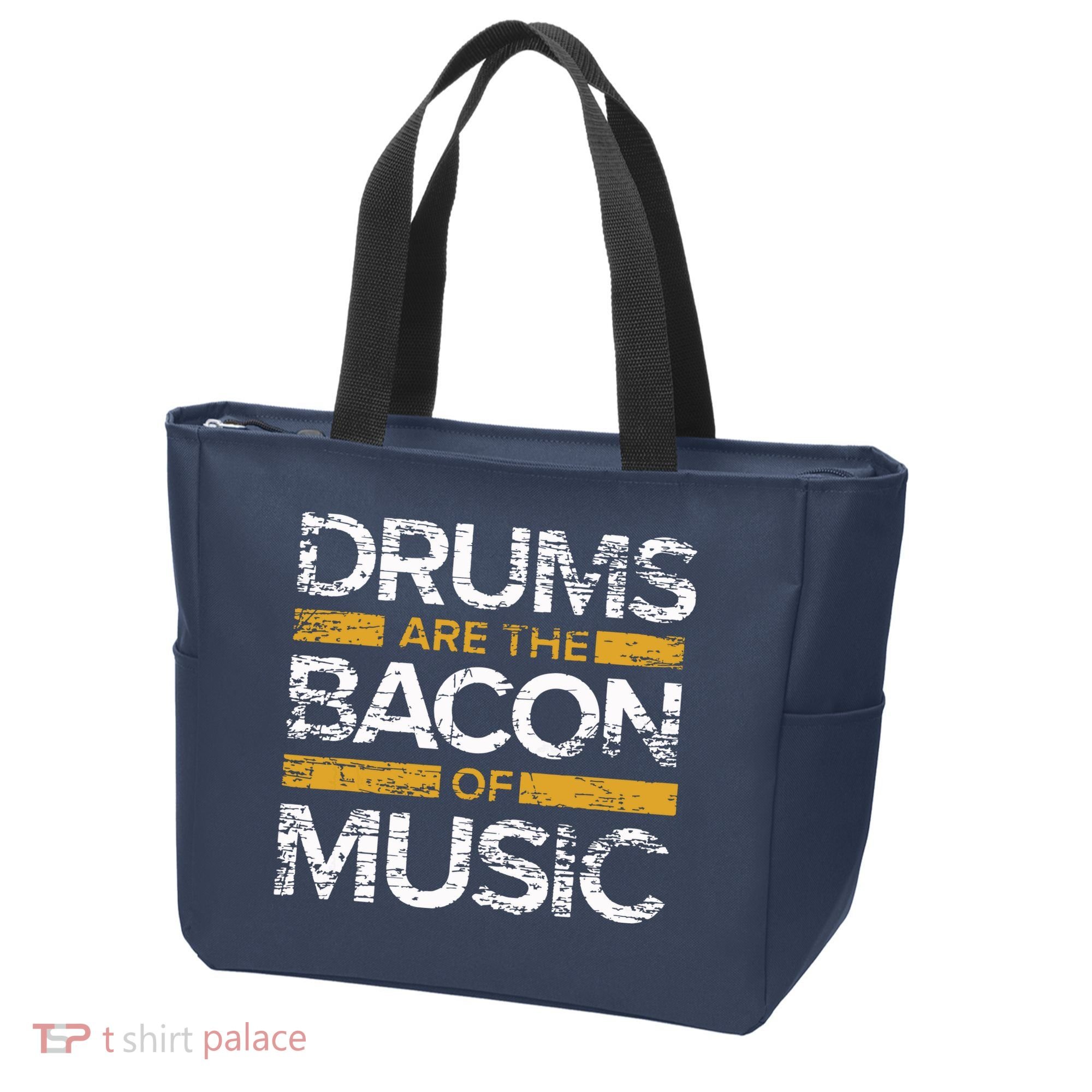 Drums Are The Bacon Of Music Drummer Drums Tote Bag