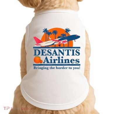 DeSantis Airlines Tee Funny Retro Vintage DeSantis Airline Doggie Tank
