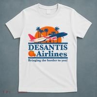 DeSantis Airlines Tee Funny Retro Vintage DeSantis Airline T-Shirt thumb 5