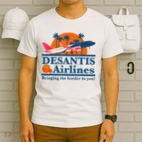 DeSantis Airlines Tee Funny Retro Vintage DeSantis Airline T-Shirt thumb 6