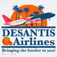 DeSantis Airlines Tee Funny Retro Vintage DeSantis Airline T-Shirt thumb 7