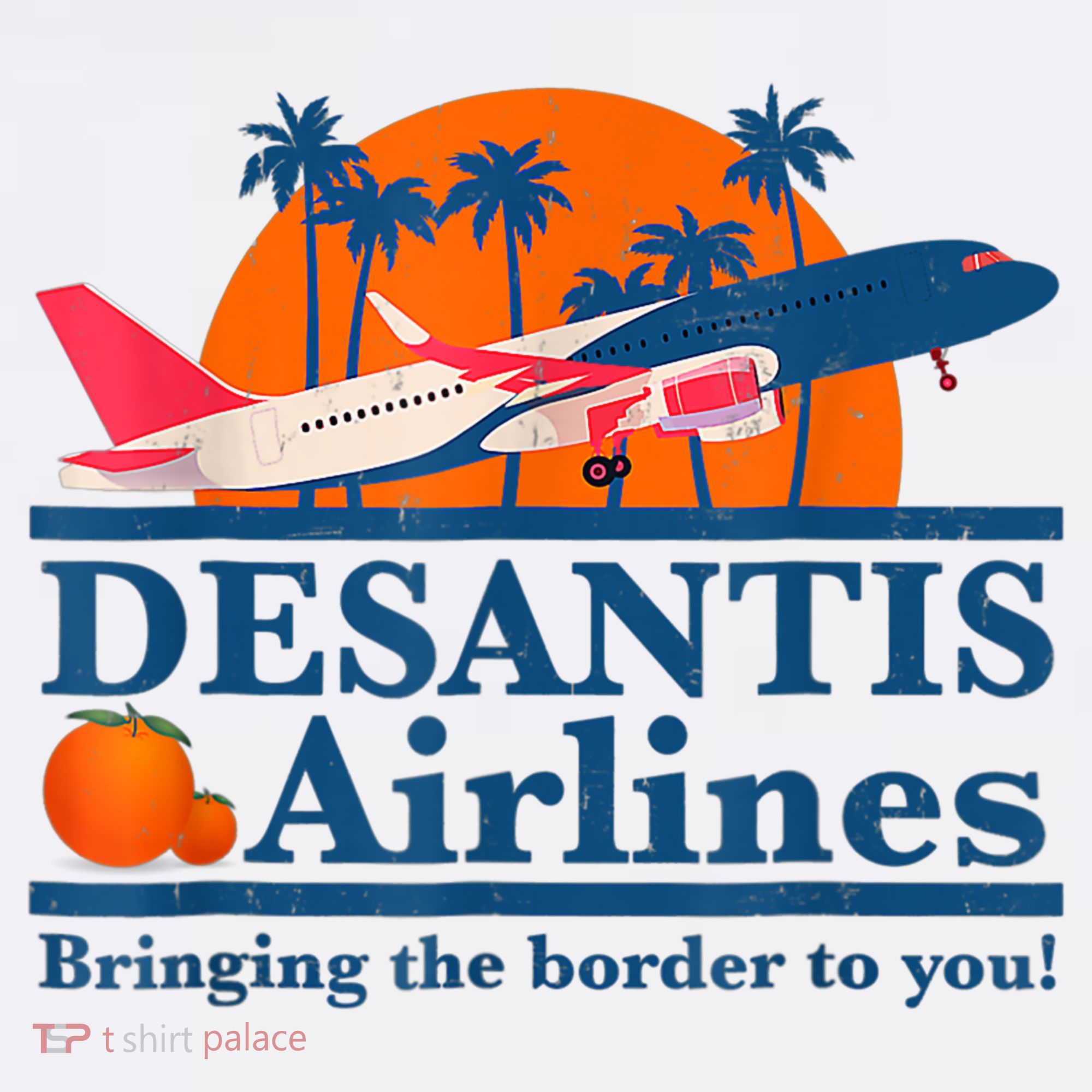 DeSantis Airlines Tee Funny Retro Vintage DeSantis Airline T-Shirt