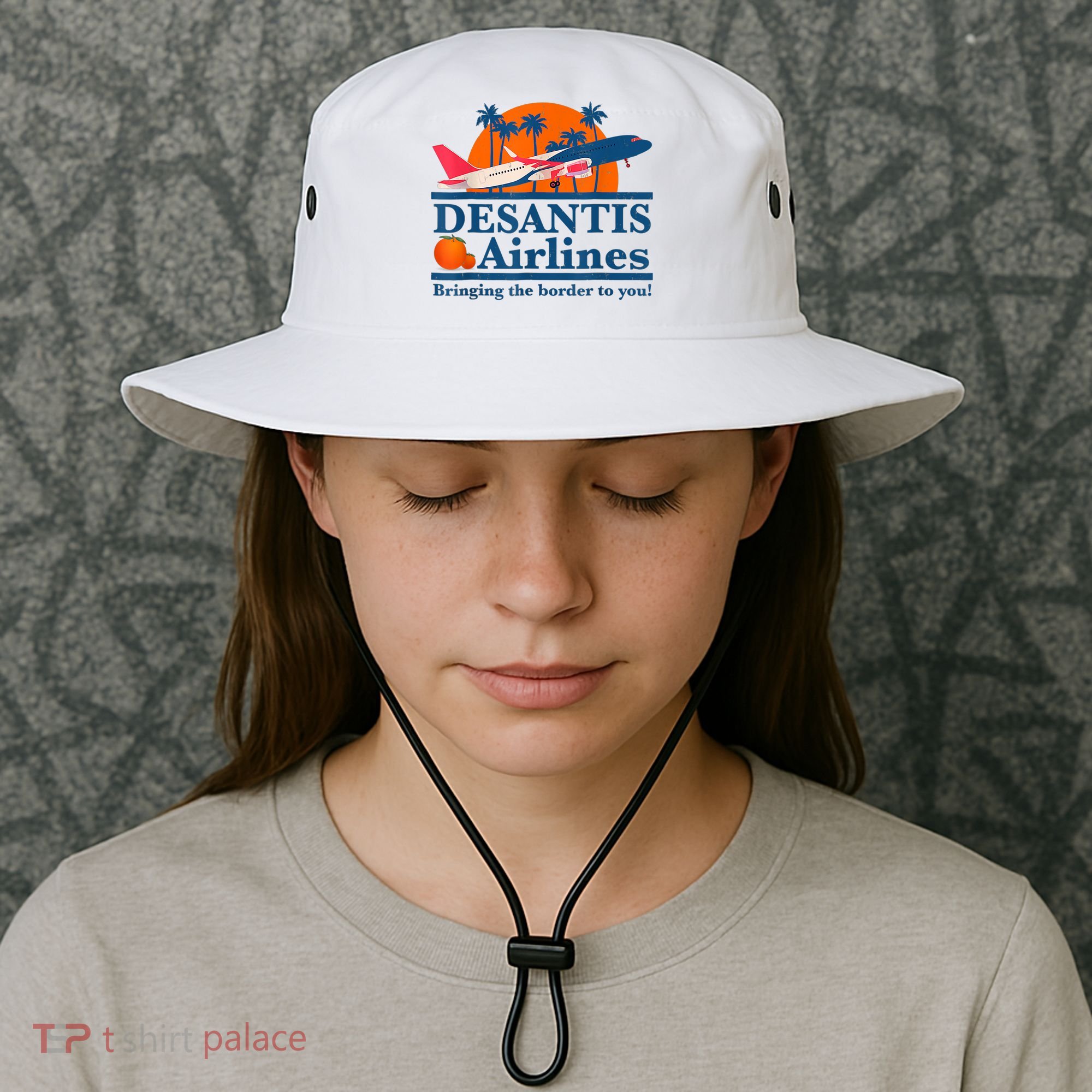 DeSantis Airlines Tee Funny Retro Vintage DeSantis Airline Bucket Hat