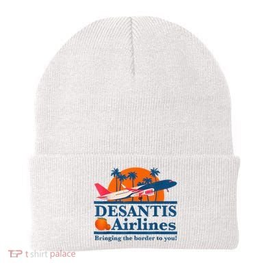 DeSantis Airlines Tee Funny Retro Vintage DeSantis Airline Beanie