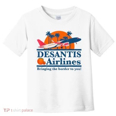 DeSantis Airlines Tee Funny Retro Vintage DeSantis Airline Toddler T-Shirt