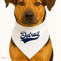 Detroit Athletic Throwback USA-Made Doggie Bandana thumb 1