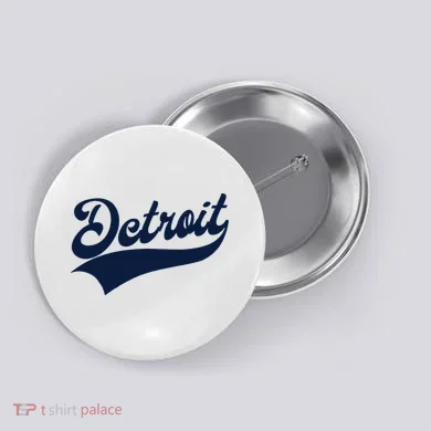 Detroit Athletic Throwback Button