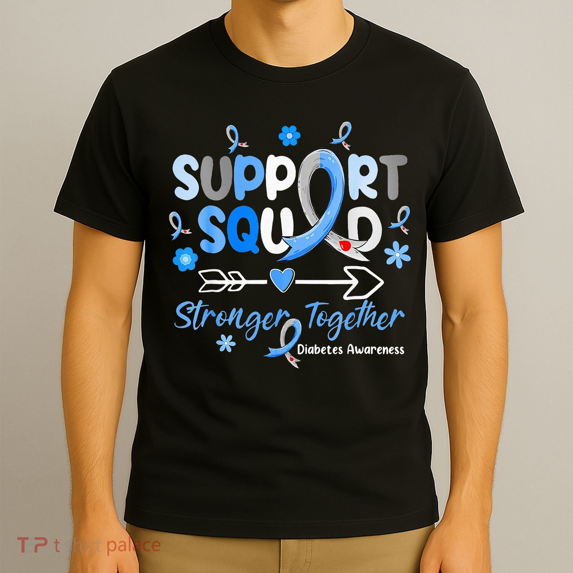 Diabetes Awareness Type 1 2 Kids Support Squad T-Shirt