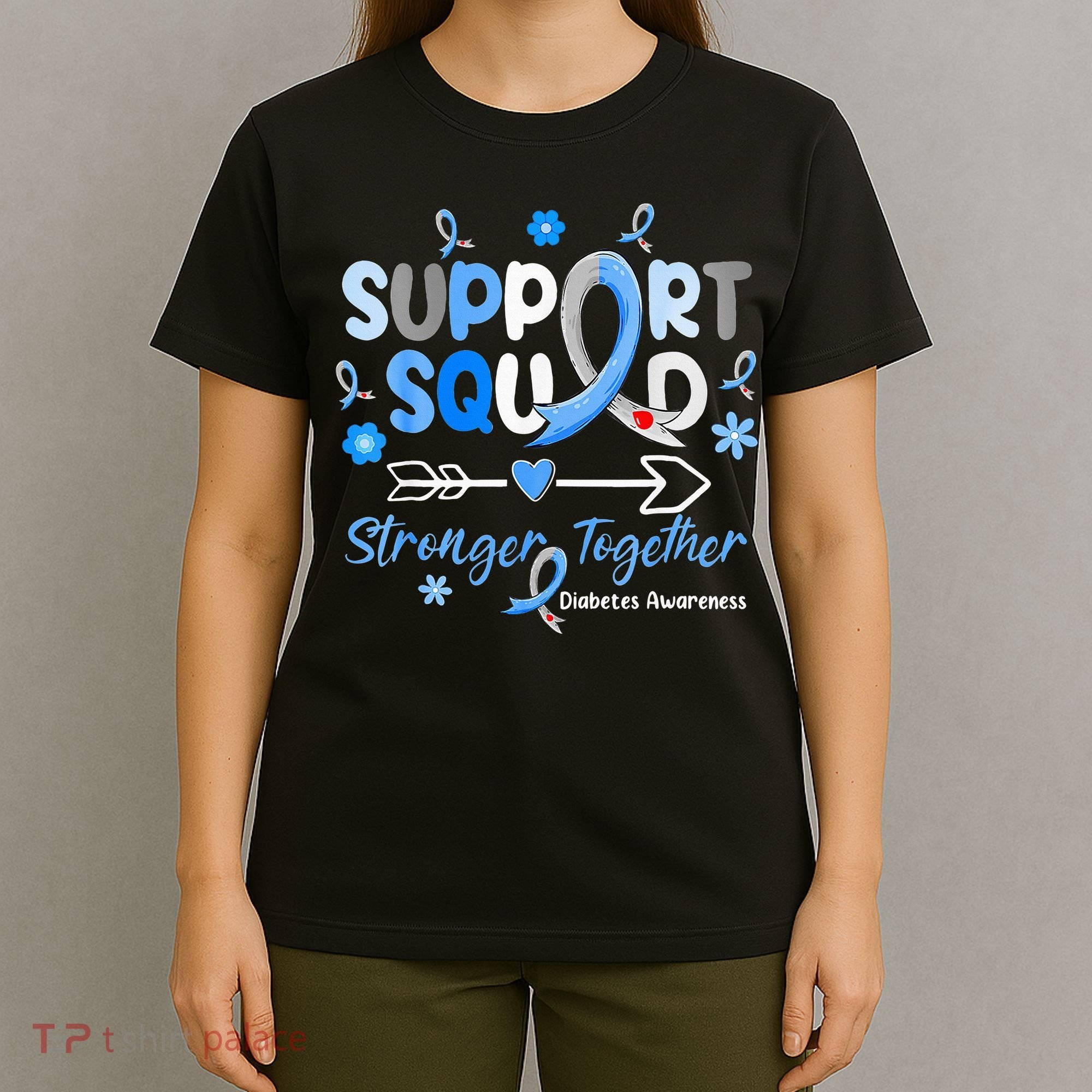Diabetes Awareness Type 1 2 Kids Support Squad T-Shirt