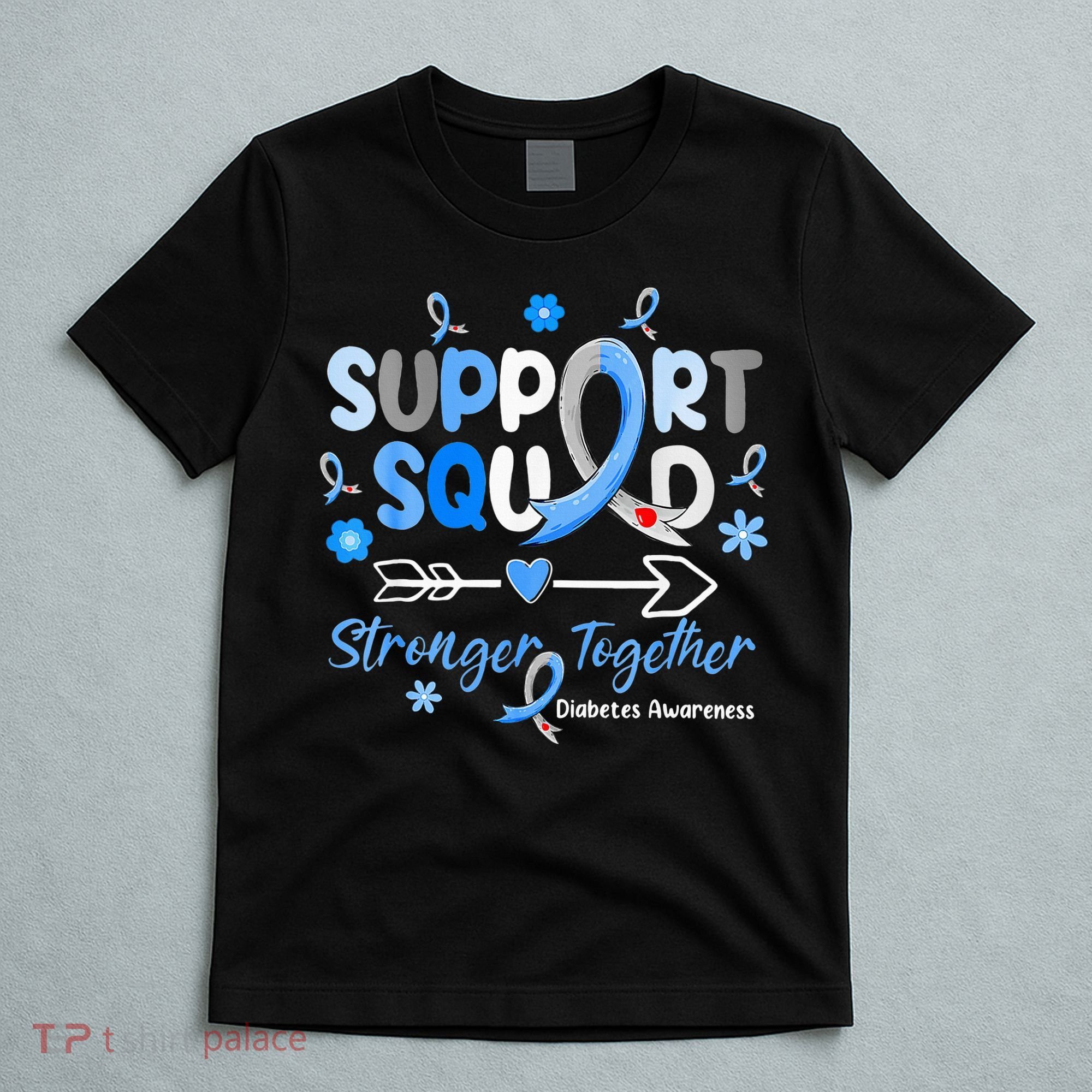 Diabetes Awareness Type 1 2 Kids Support Squad T-Shirt