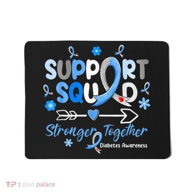 Diabetes Awareness Type 1 2 Kids Support Squad Mousepad