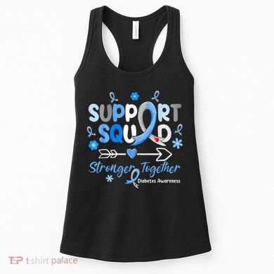 Diabetes Awareness Type 1 2 Kids Support Squad Women's Tank Top