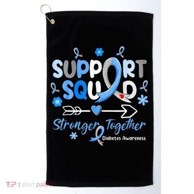 Diabetes Awareness Type 1 2 Kids Support Squad Golf Towel
