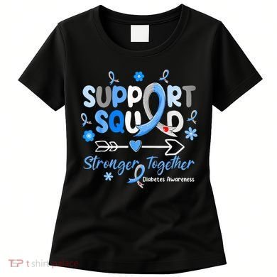 Diabetes Awareness Type 1 2 Kids Support Squad Women's T-Shirt
