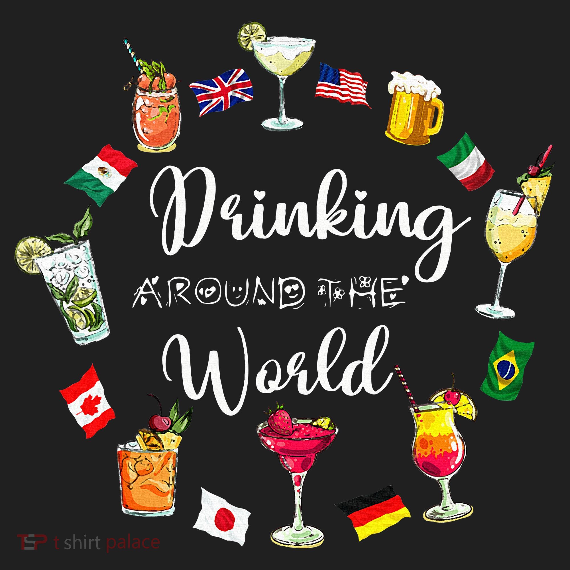 Drinking Around The World Vacation Drinking Showcase Tumbler