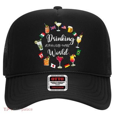 Drinking Around The World Vacation Drinking Showcase Hat