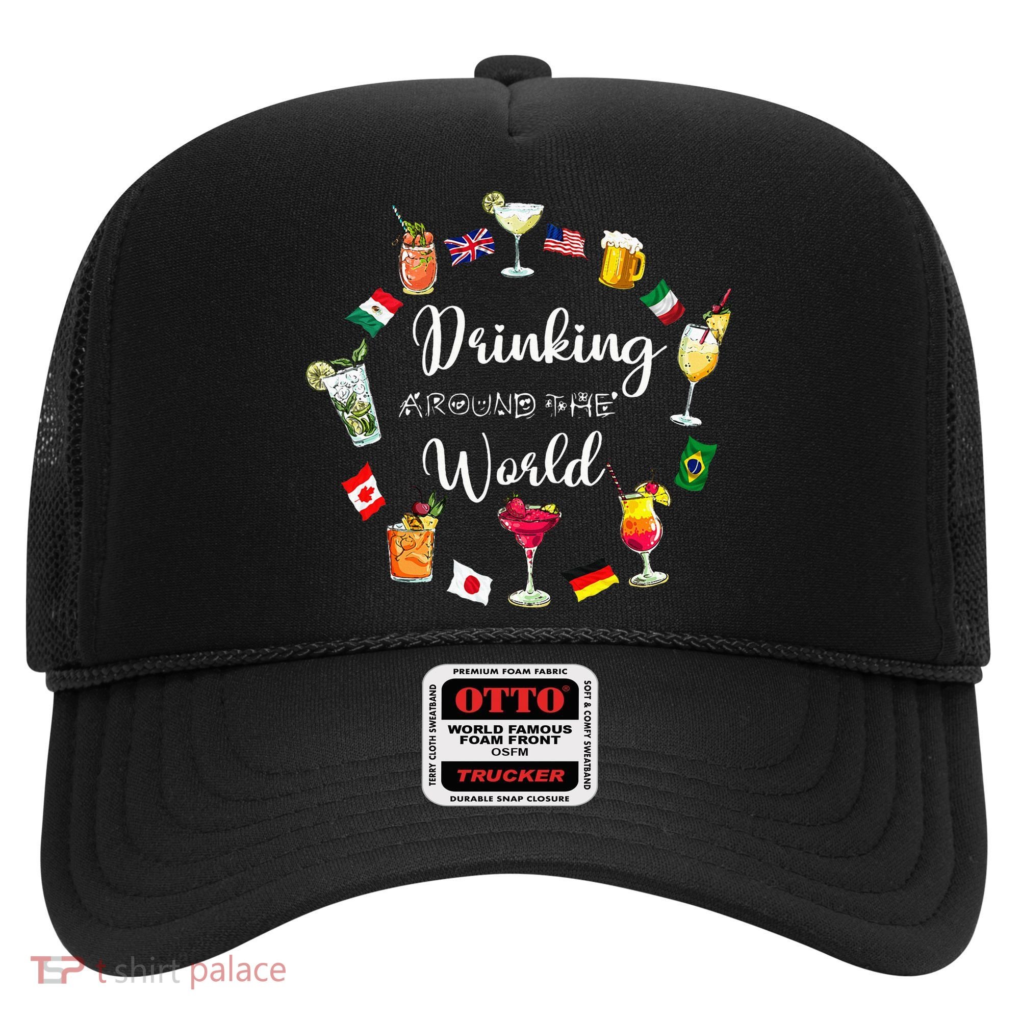 Drinking Around The World Vacation Drinking Showcase Hat
