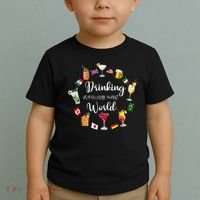 Drinking Around The World Vacation Drinking Showcase Toddler T-Shirt thumb 2
