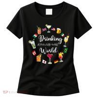 Drinking Around The World Vacation Drinking Showcase Women's T-Shirt thumb 0