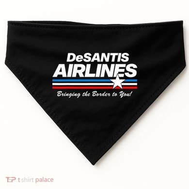 DeSantis Airlines US Flag Vintage USA-Made Doggie Bandana