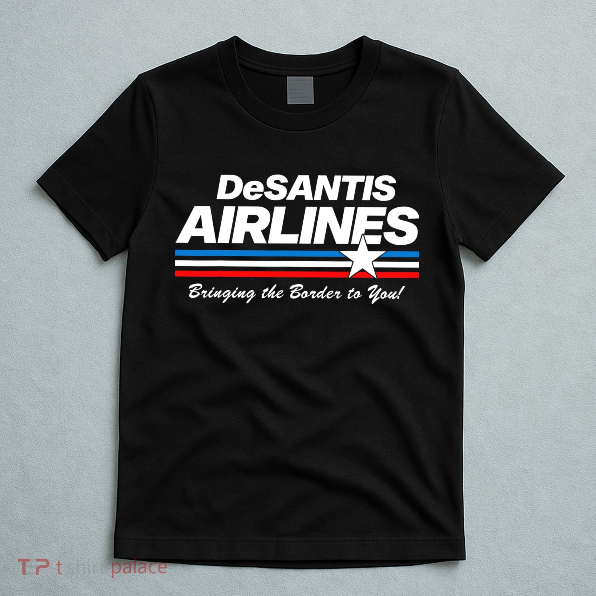DeSantis Airlines US Flag Vintage T-Shirt