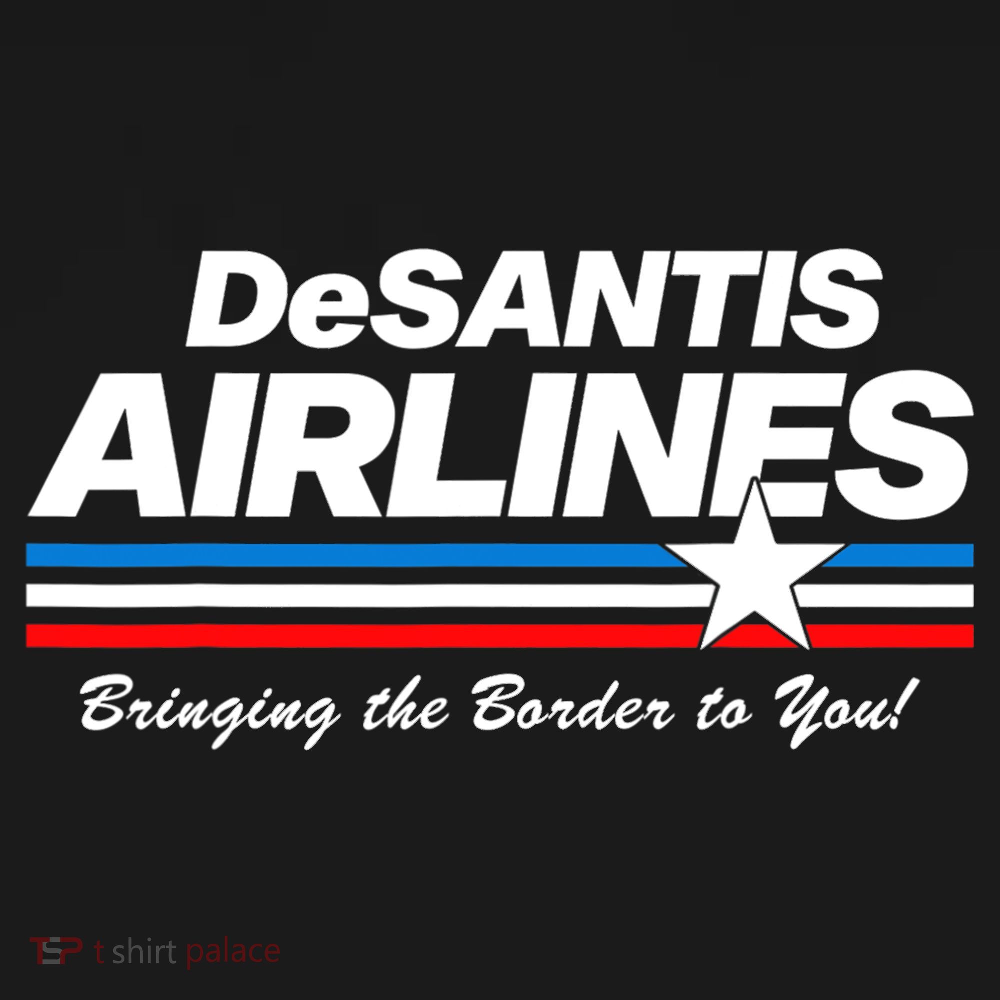 DeSantis Airlines US Flag Vintage T-Shirt