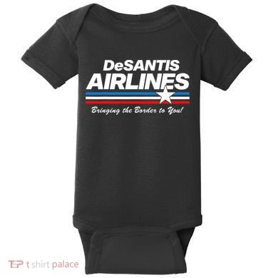 DeSantis Airlines US Flag Vintage Baby Bodysuit