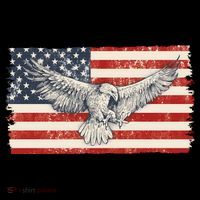 Distressed American USA Flag Eagle Hoodie thumb 7