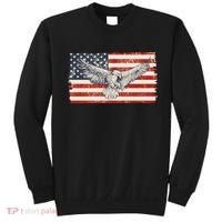 Distressed American USA Flag Eagle Sweatshirt thumb 0