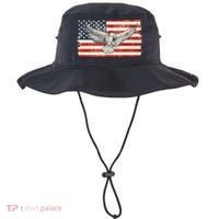 Distressed American USA Flag Eagle Bucket Hat thumb 0