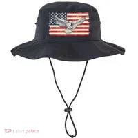 Distressed American USA Flag Eagle Bucket Hat thumb 0