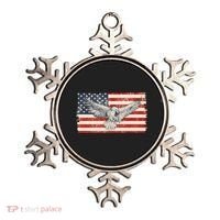 Distressed American USA Flag Eagle Ornament thumb 0