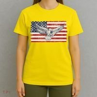 Distressed American USA Flag Eagle T-Shirt thumb 4