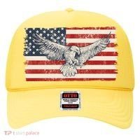 Distressed American USA Flag Eagle Hat thumb 0