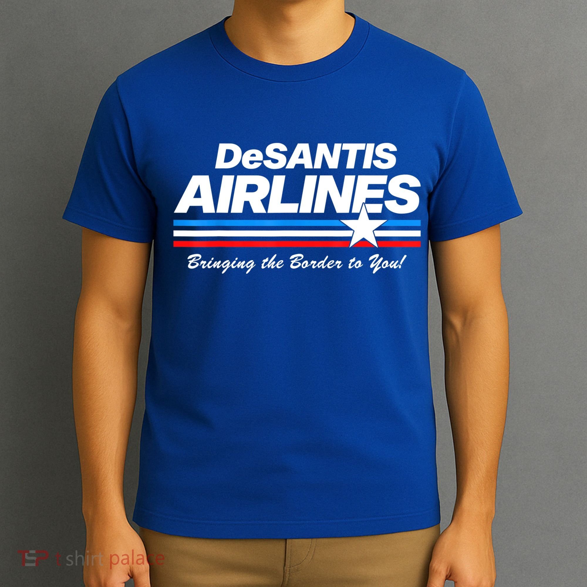 DeSantis Airlines US Flag Vintage T-Shirt