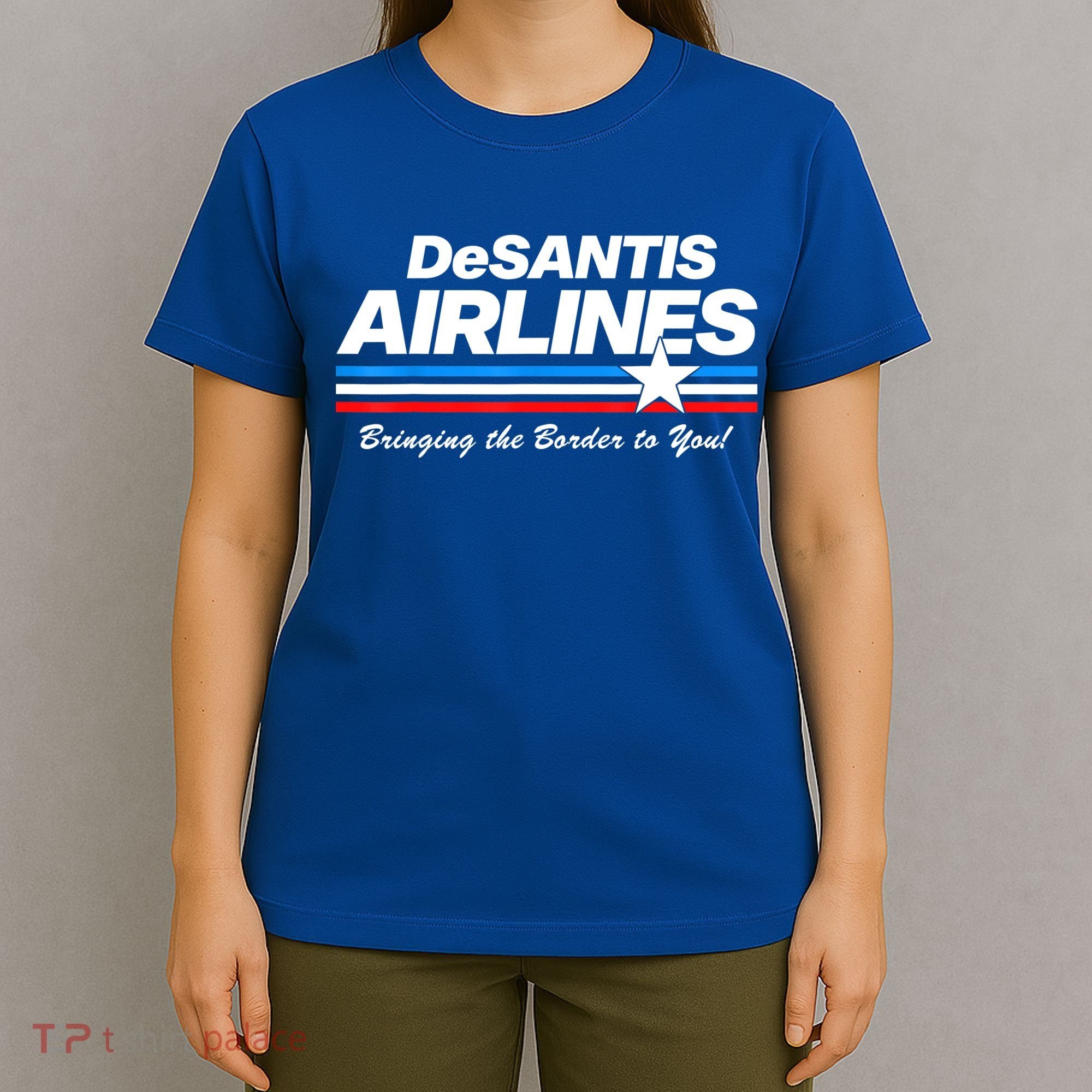 DeSantis Airlines US Flag Vintage T-Shirt