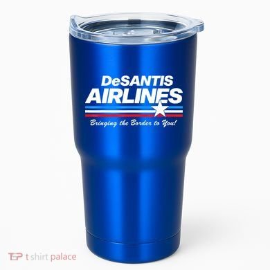 DeSantis Airlines US Flag Vintage Tumbler