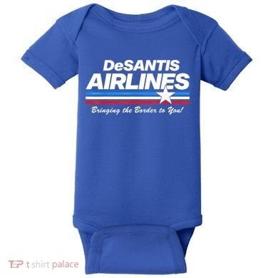 DeSantis Airlines US Flag Vintage Baby Bodysuit