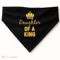 Daughter Of A King Family Matching USA-Made Doggie Bandana thumb 0