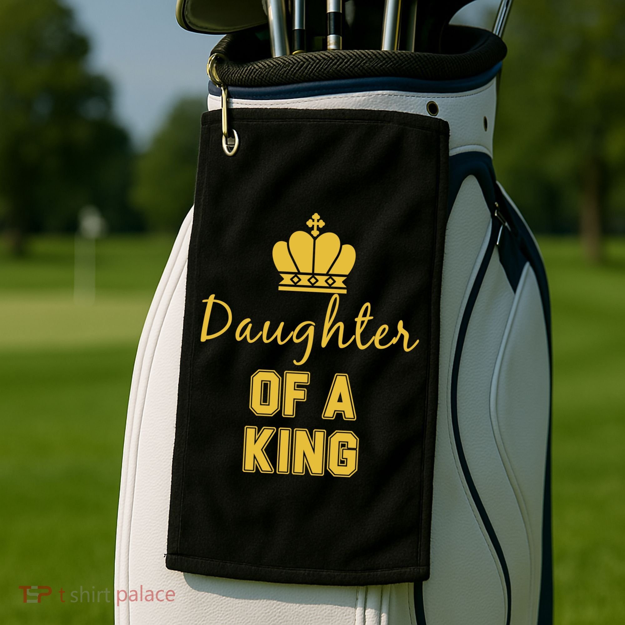 Daughter Of A King Family Matching Golf Towel