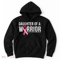 Daughter Of A Warrior Breast Cancer Awareness Hoodie thumb 0