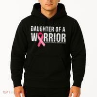 Daughter Of A Warrior Breast Cancer Awareness Hoodie thumb 2