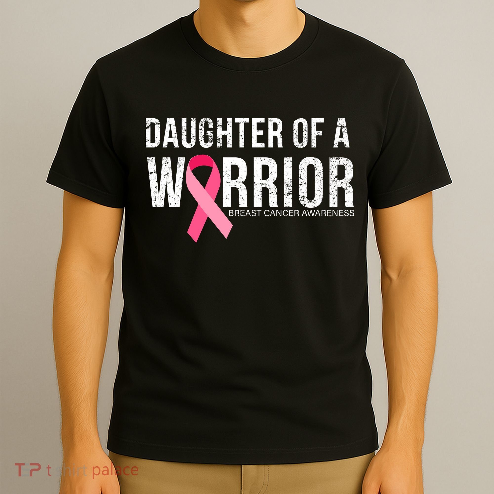 Daughter Of A Warrior Breast Cancer Awareness T-Shirt