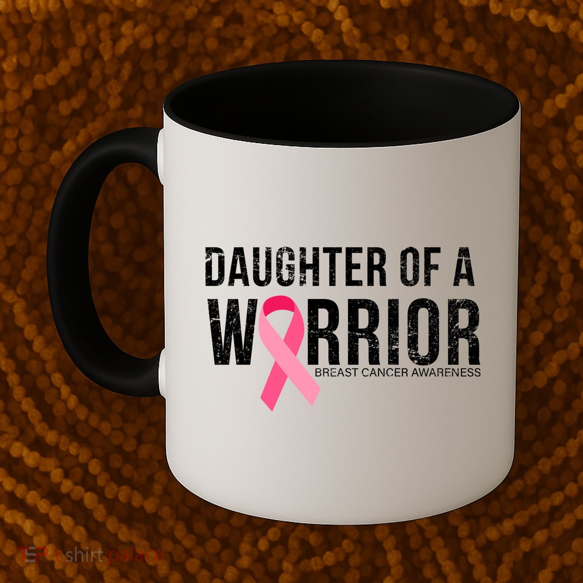 Daughter Of A Warrior Breast Cancer Awareness Coffee Mug
