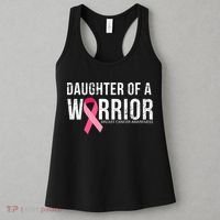 Daughter Of A Warrior Breast Cancer Awareness Women's Tank Top thumb 3